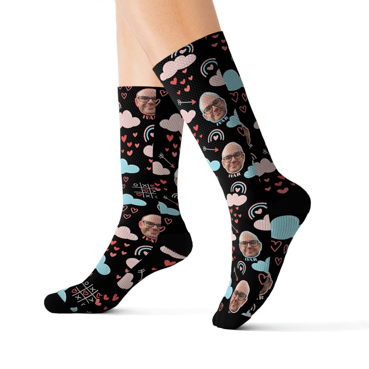 Photo Upload Funny Gift to Girlfriend & Wife - Personalized Unisex Socks